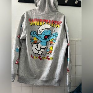 H&M Smurf limited edition collection grey sweater